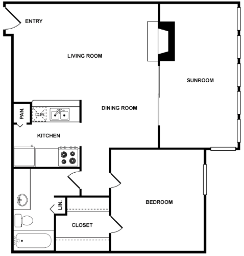 The cove houston apartment floorplan 5