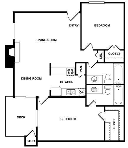 The cove houston apartment floorplan 6