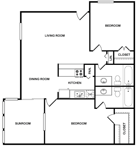 The cove houston apartment floorplan 7