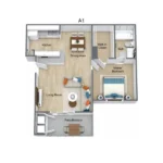 Towne Lake Apartments floor plan 1