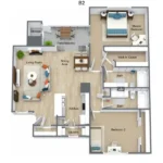 Towne Lake Apartments floor plan 5