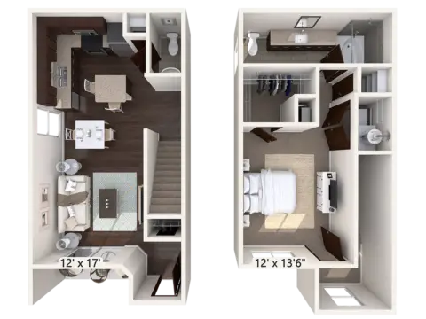 Townhomes at Lake Park Houston Apartments FloorPlan 5