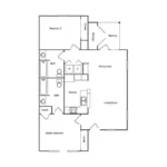 Townhomes of Bay Forest Houston Apartments FloorPlan 2