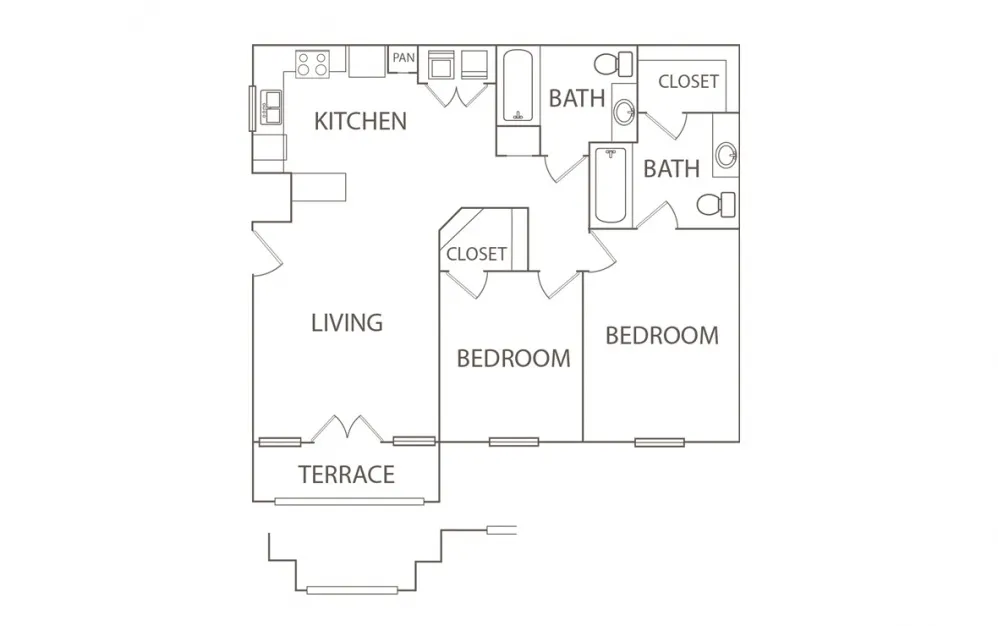 Uvalde Ranch Houston Apartments FloorPlan 3