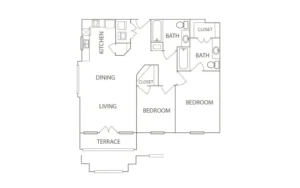 Uvalde Ranch Houston Apartments FloorPlan 4