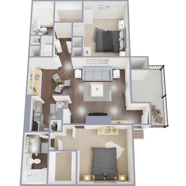 Villas Del Paseo Houston Apartments FloorPlan 6