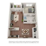 Villas at Colt Run Houston Apartments FloorPlan 1