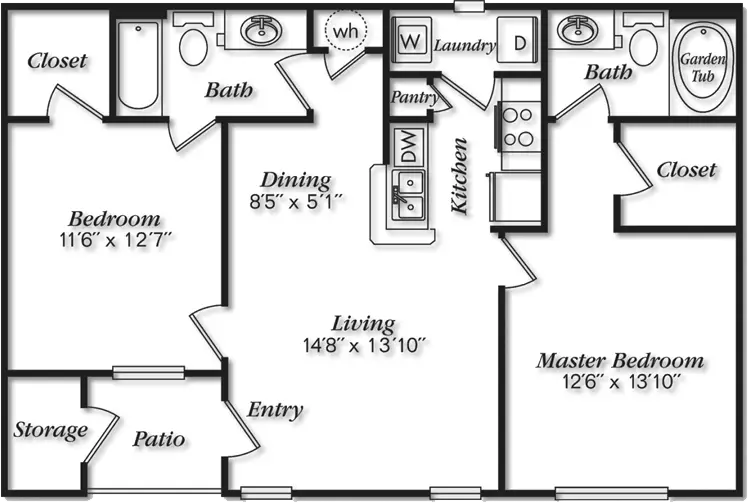 Villas at Cypresswood Apartments floor plan 10