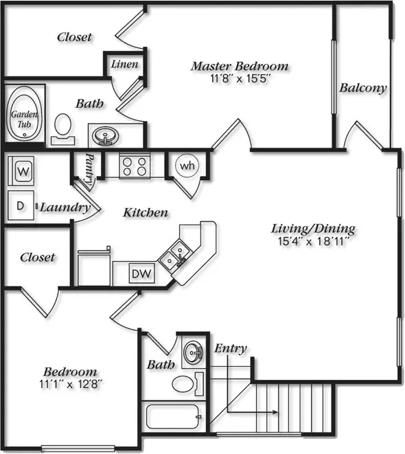 Villas at Cypresswood Apartments floor plan 6