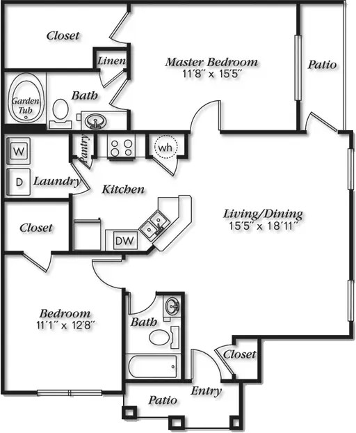 Villas at Cypresswood Apartments floor plan 7