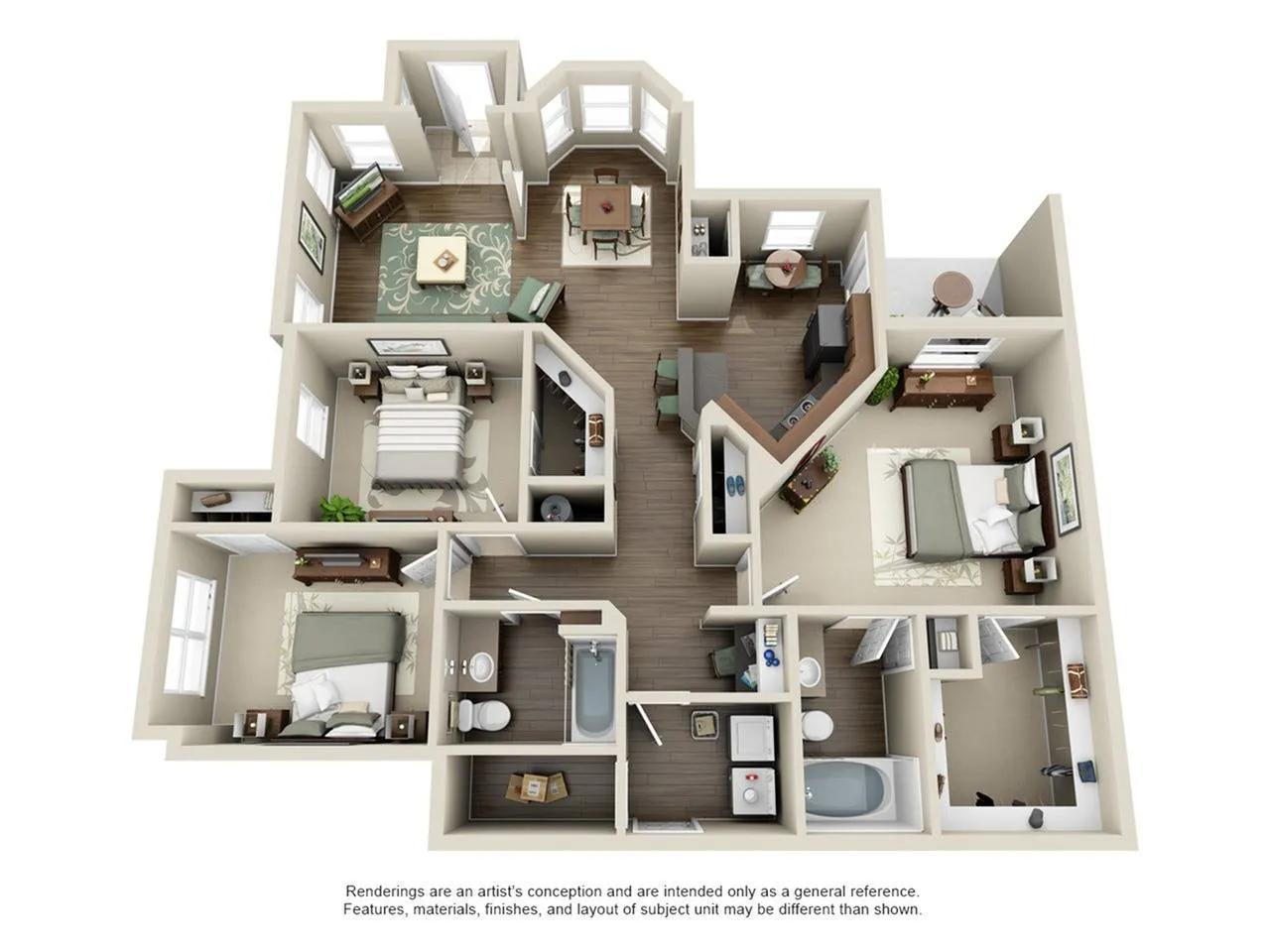 Villas of Kingwood Houston Apartments FloorPlan 12