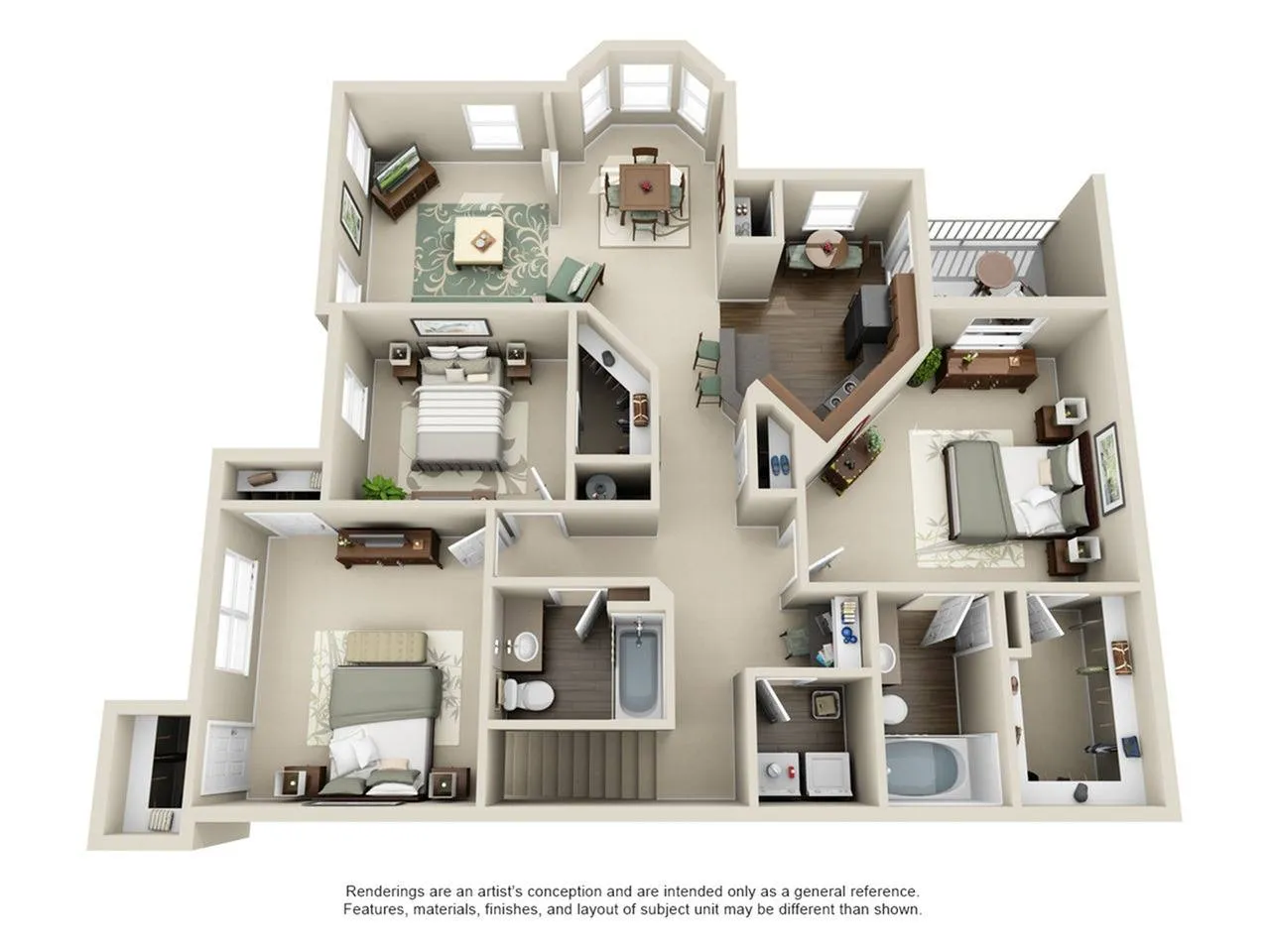 Villas of Kingwood Houston Apartments FloorPlan 13