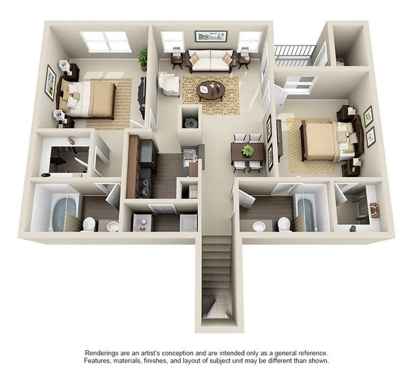 Villas of Kingwood Houston Apartments FloorPlan 7