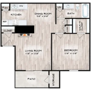 Waverly Apartments Floor Plan 2
