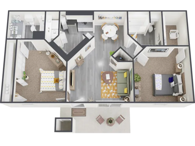 Westchase Forest Houston Apartments FloorPlan 14