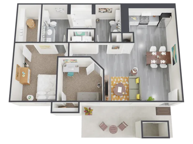 Westchase Forest Houston Apartments FloorPlan 20