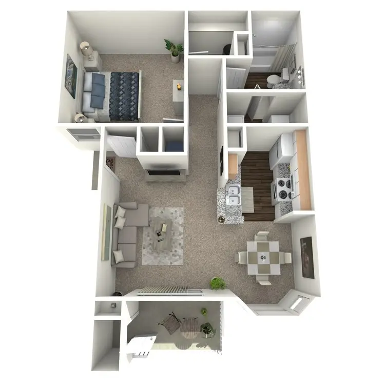 White Oak Apartments Houston Apartments Floor Plan 1