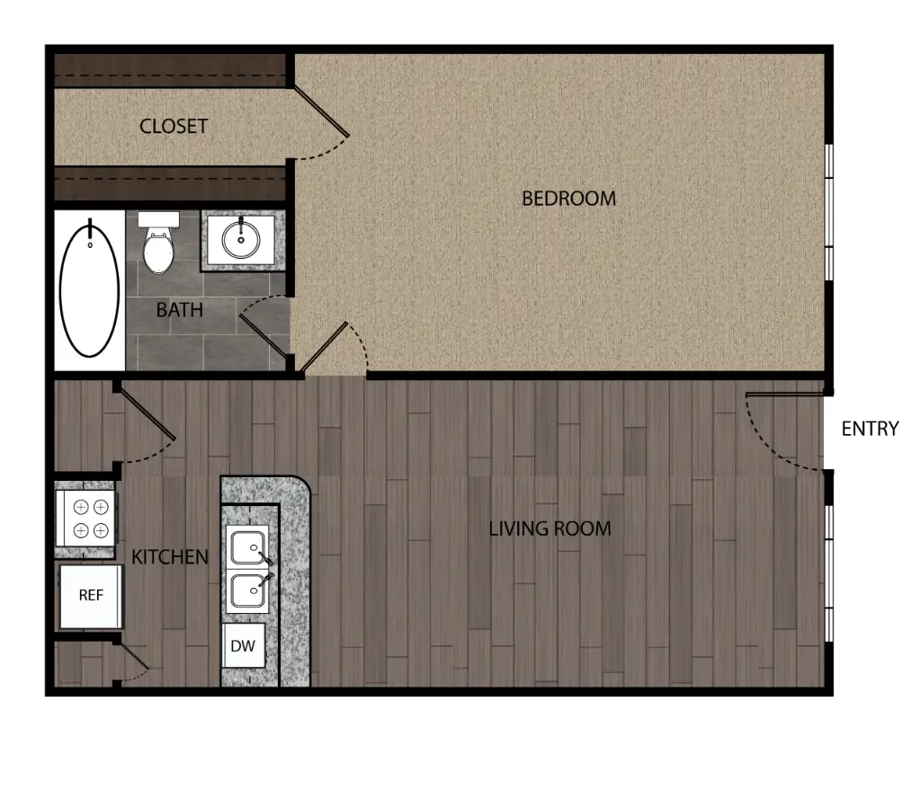 Willow Creek Houston Apartments FloorPlan 2