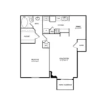 Wilshire Park houston apartment floorplan 4
