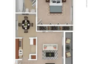 ashton place houston apartment floorplan 1