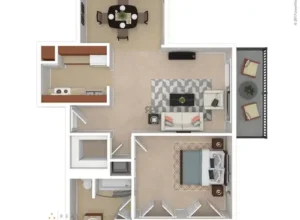 ashton place houston apartment floorplan 2