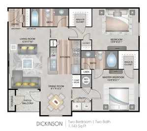 summerbrooke Houston apartment floorplan 5