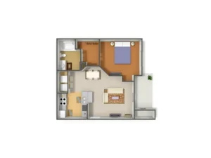 watersedge houston apartment floorplan 1