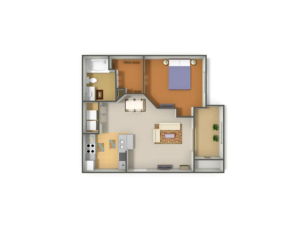 watersedge houston apartment floorplan 2