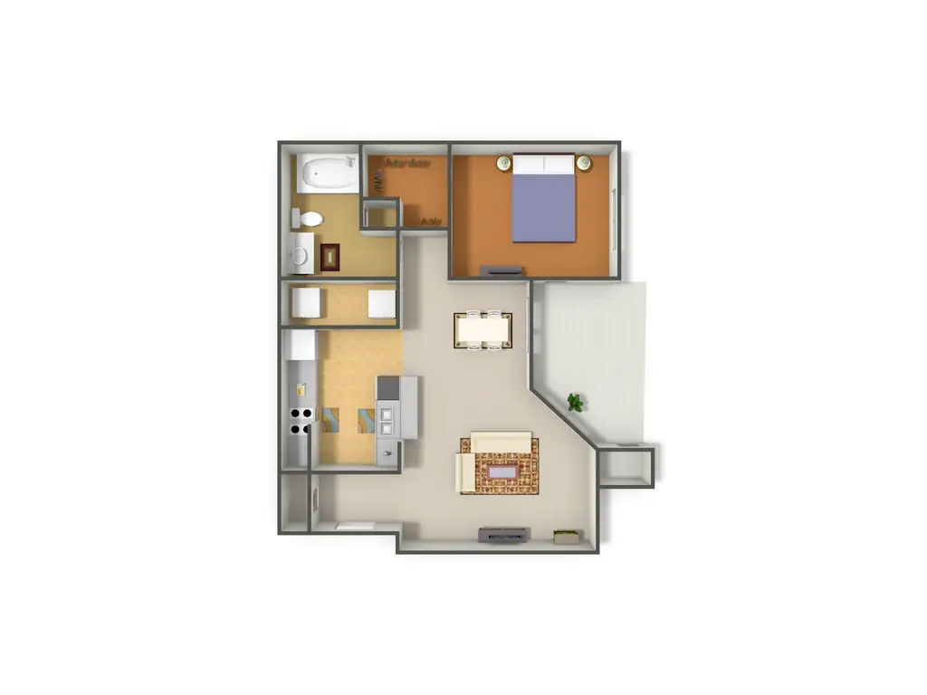 watersedge houston apartment floorplan 3