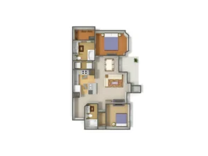 watersedge houston apartment floorplan 8