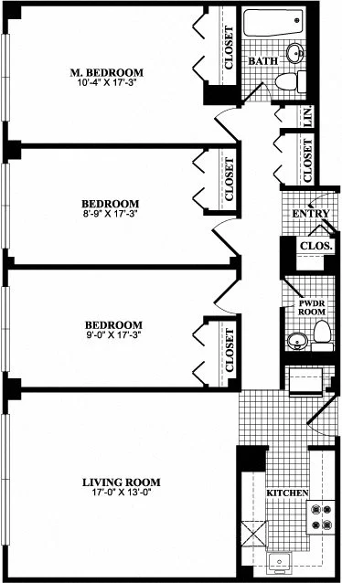 1410 Columbia Apartments FloorPlan 3