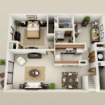 American Colony Rise Apartments FloorPlan 2