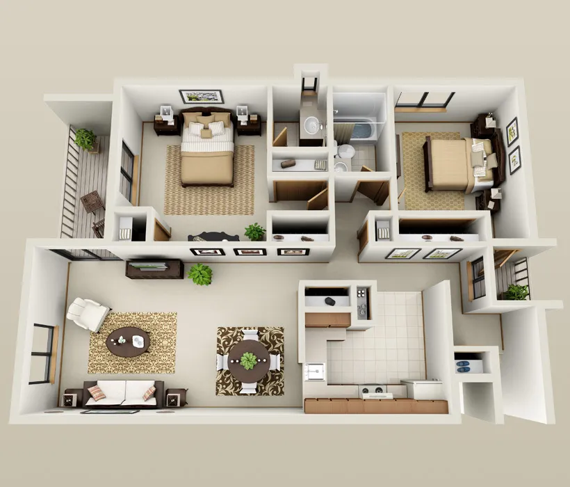 American Colony Rise Apartments FloorPlan 4