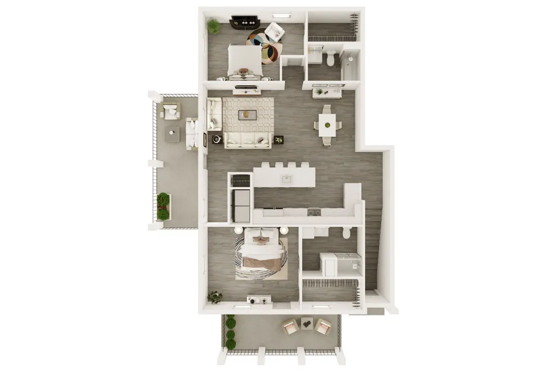 The Cottage Green Houston Apartments FloorPlan 5