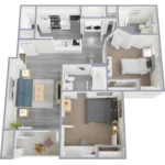 The Dutton Luxury Rise Apartments FloorPlan 3