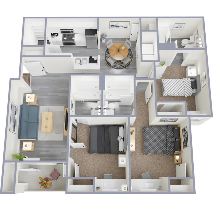 The Dutton Luxury Rise Apartments FloorPlan 4