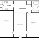 The Heights Rise Apartments FloorPlan 3