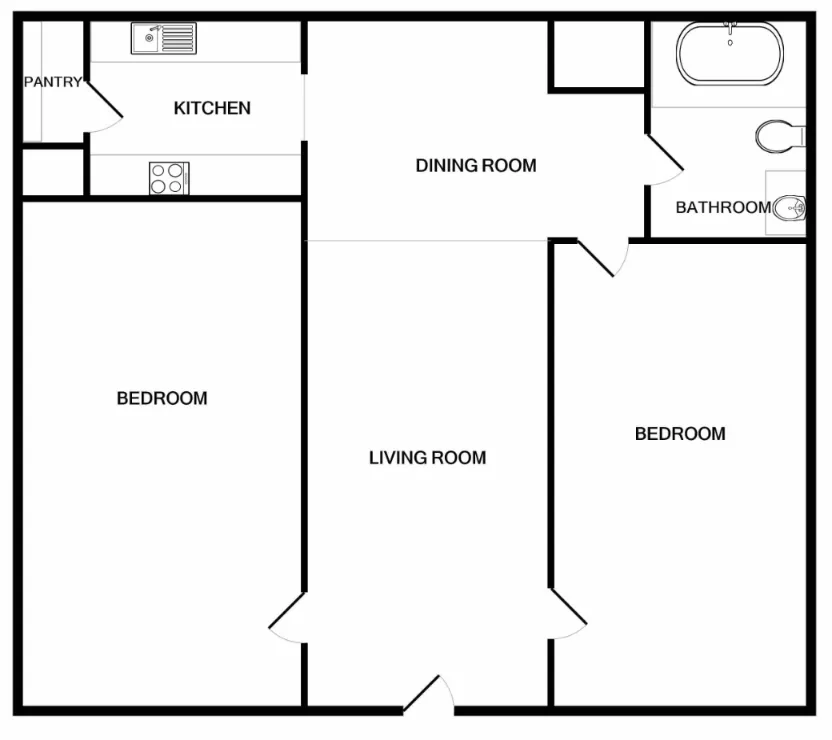 The Heights Rise Apartments FloorPlan 3