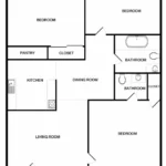 The Heights Rise Apartments FloorPlan 4