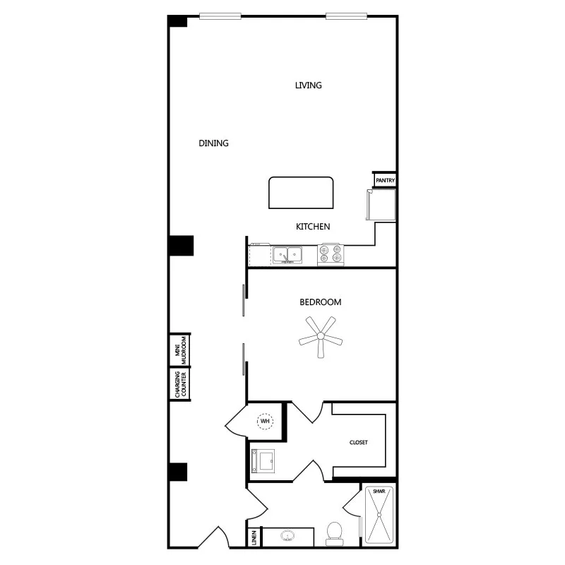 1900 Pacific Residences Rise apartments Dallas Floor plan 11