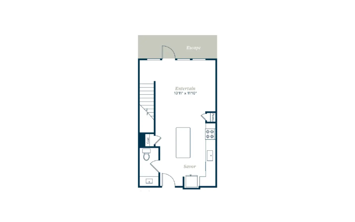 301 Flower Mound Rise Apartments Floorplan 9