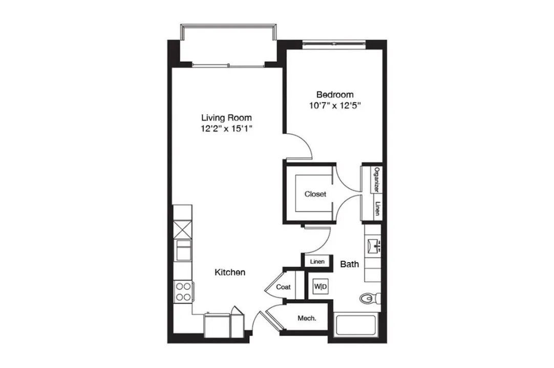 3700M Residences Rise apartments Dallas Floor plan 10