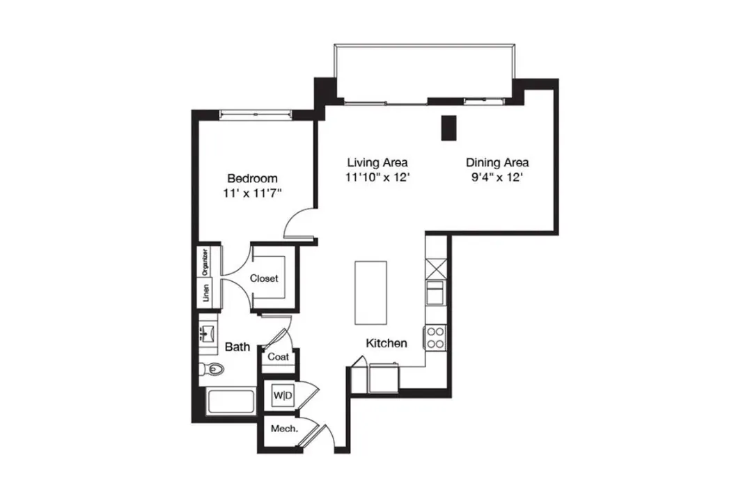 3700M Residences Rise apartments Dallas Floor plan 11