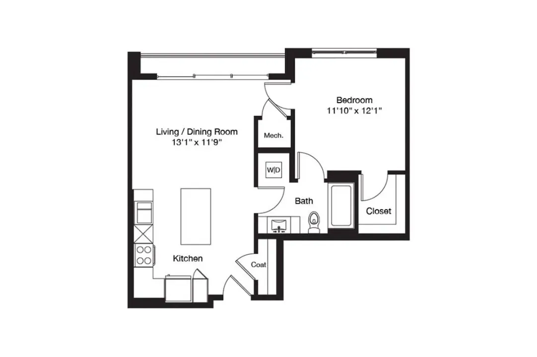 3700M Residences Rise apartments Dallas Floor plan 12