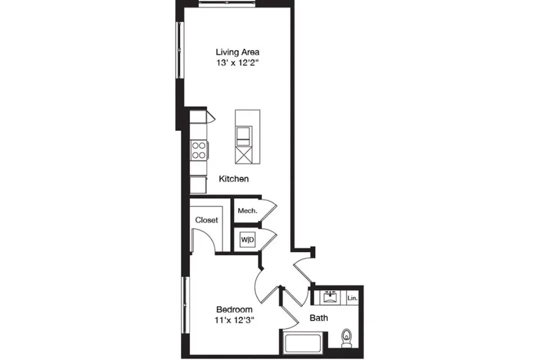 3700M Residences Rise apartments Dallas Floor plan 14