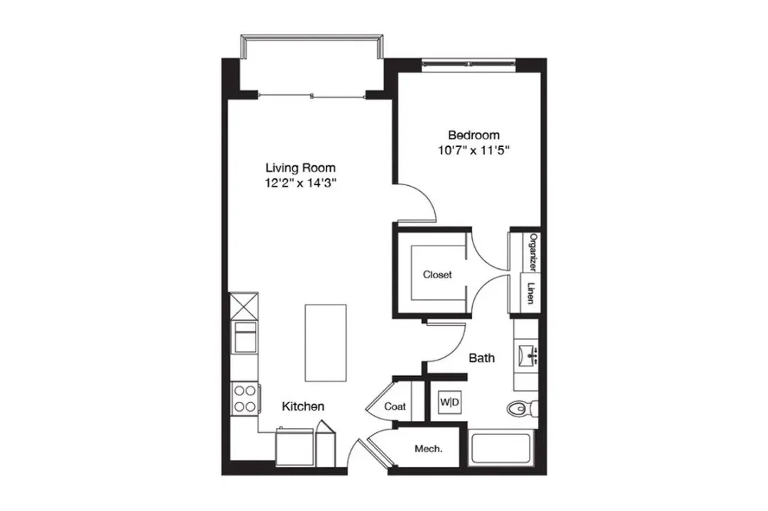 3700M Residences Rise apartments Dallas Floor plan 16