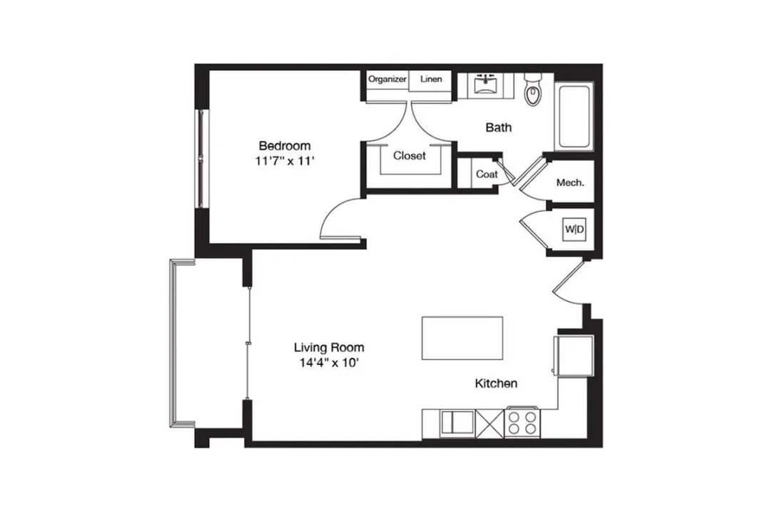 3700M Residences Rise apartments Dallas Floor plan 18