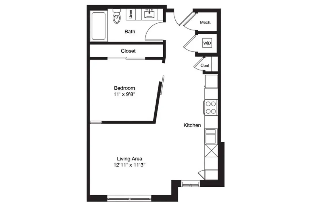 3700M Residences Rise apartments Dallas Floor plan 2