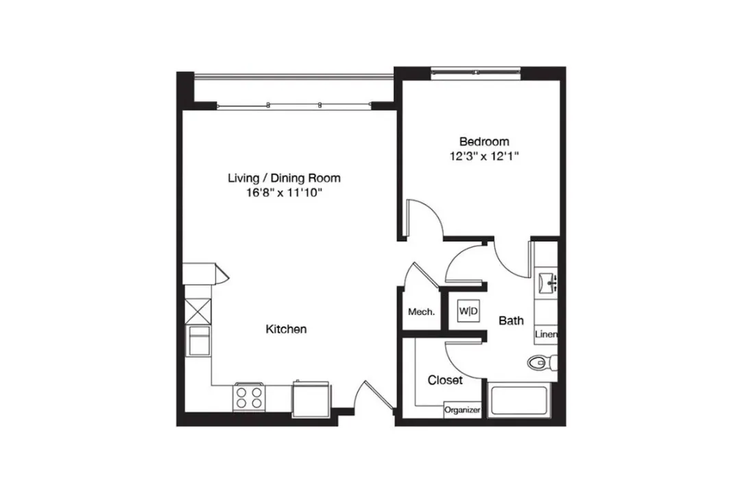 3700M Residences Rise apartments Dallas Floor plan 20