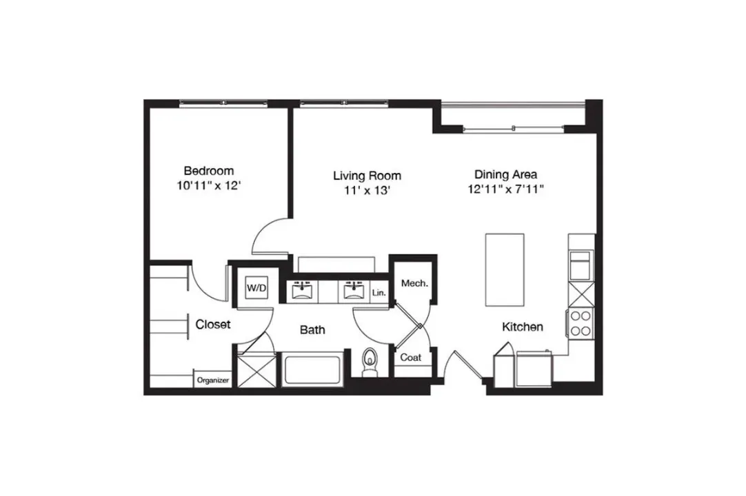 3700M Residences Rise apartments Dallas Floor plan 22